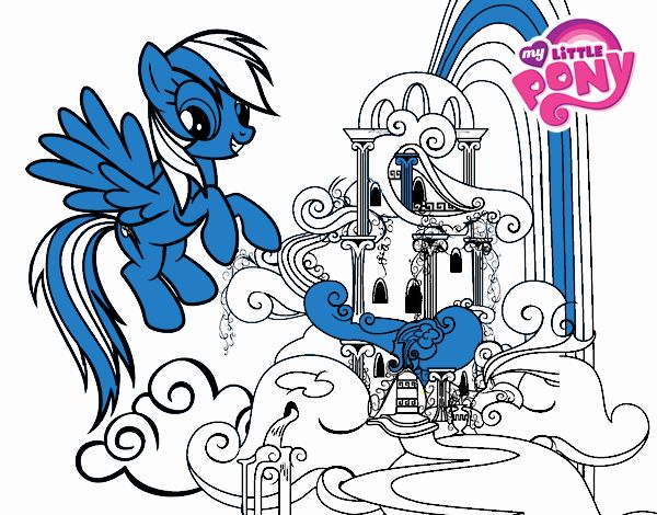 Rainbow Dash en su palacio