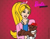 Barbie con su linda gatita