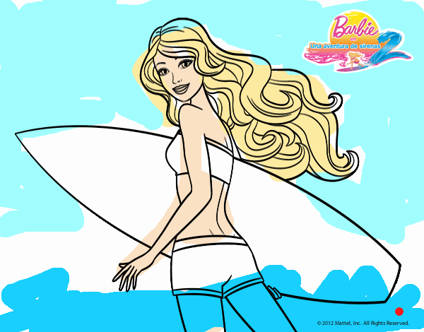 Barbie surfera