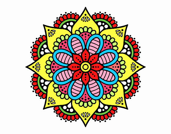 Mandala flor de primavera