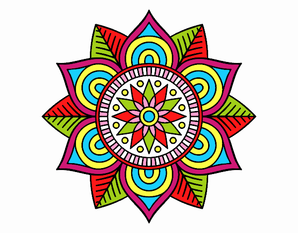 Mandala flor estelar