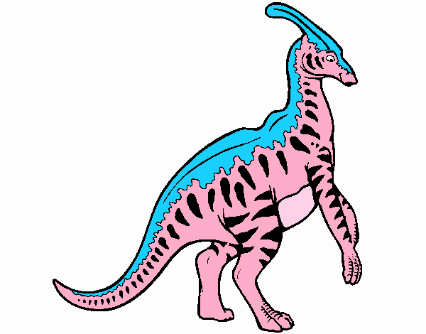 Parasaurolofus con rayas