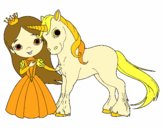 Princesa y unicornio