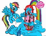 Rainbow Dash en su palacio