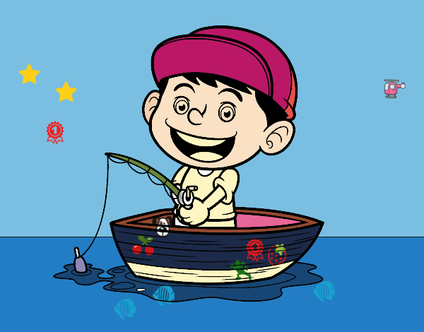 Niño pescando