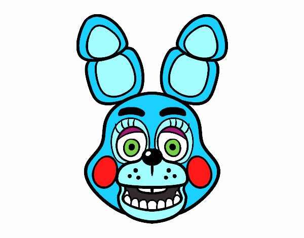 Cara de Toy Bonnie de Five Nights at Freddy's