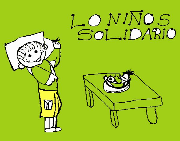 Niño solidario