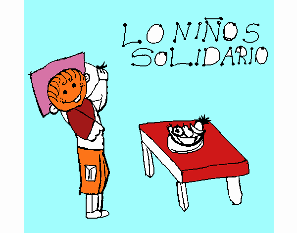 Niño solidario