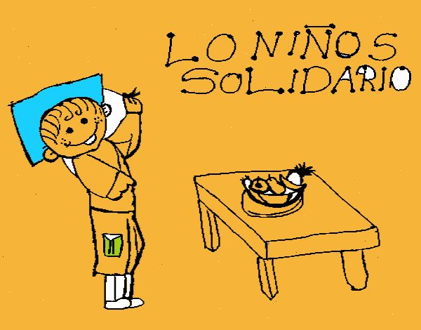 Niño solidario