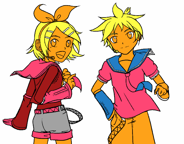 Rin y Len Kagamine Vocaloid