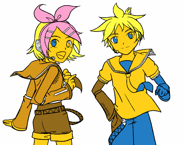 Rin y Len Kagamine Vocaloid