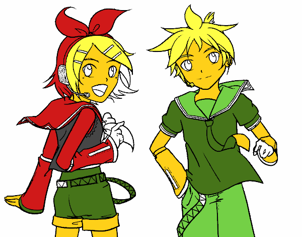 Rin y Len Kagamine Vocaloid