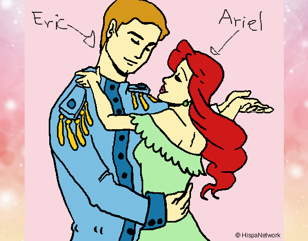 Ariel con el principe Eric