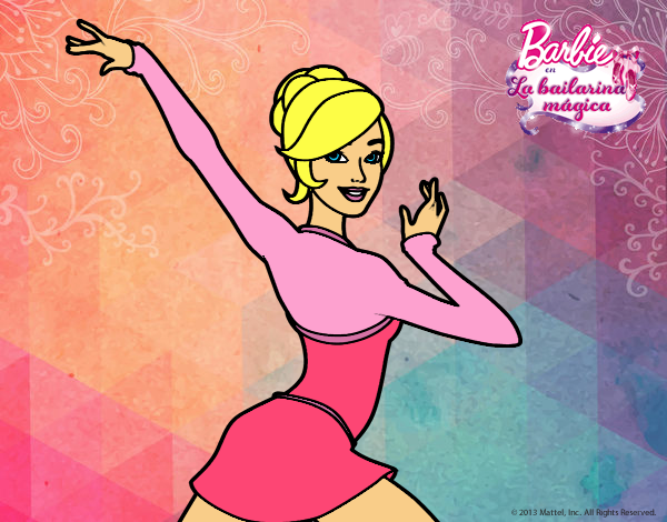 Barbie en postura de ballet