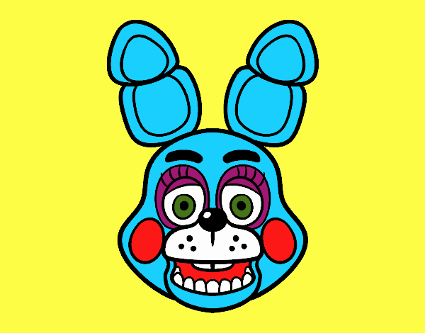 Cara de Toy Bonnie de Five Nights at Freddy's