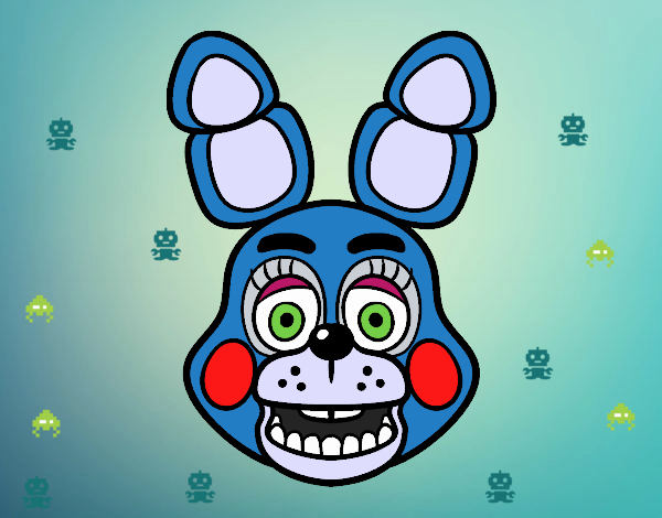 Cara de Toy Bonnie de Five Nights at Freddy's