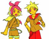 Rin y Len Kagamine Vocaloid