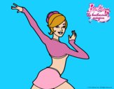 Barbie en postura de ballet