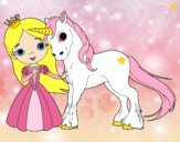 Princesa y unicornio
