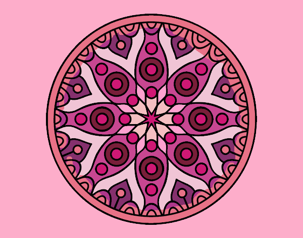 mandala  pink