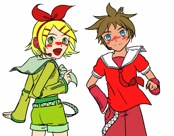 Rin y Len Kagamine Vocaloid