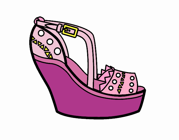 Zapato con cuña