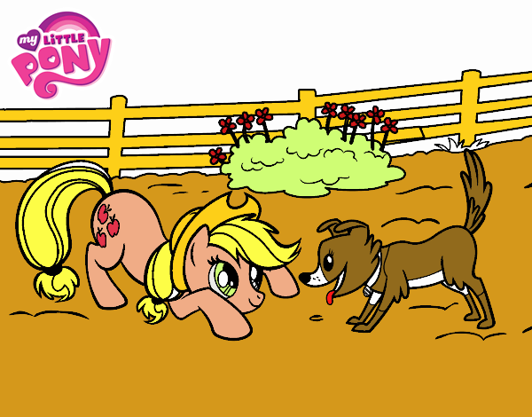 Applejack y Winona