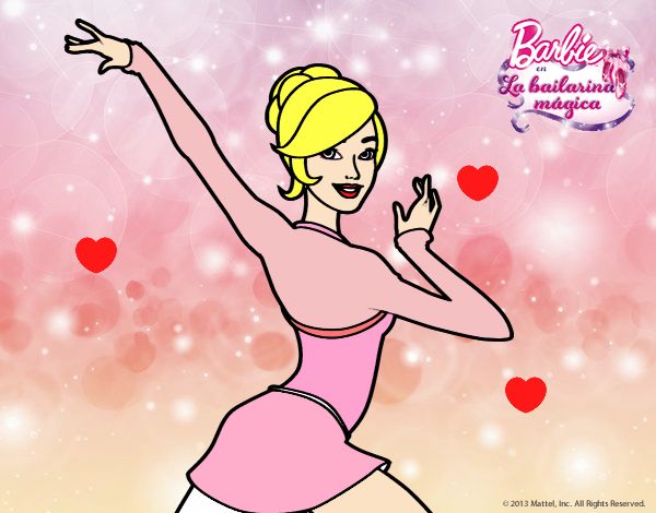 Barbie en postura de ballet