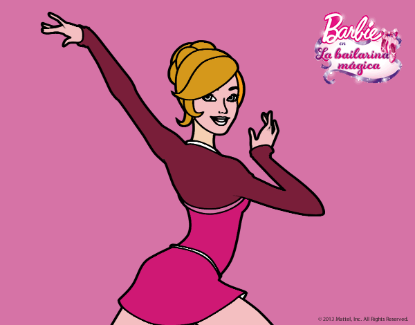 Barbie en postura de ballet