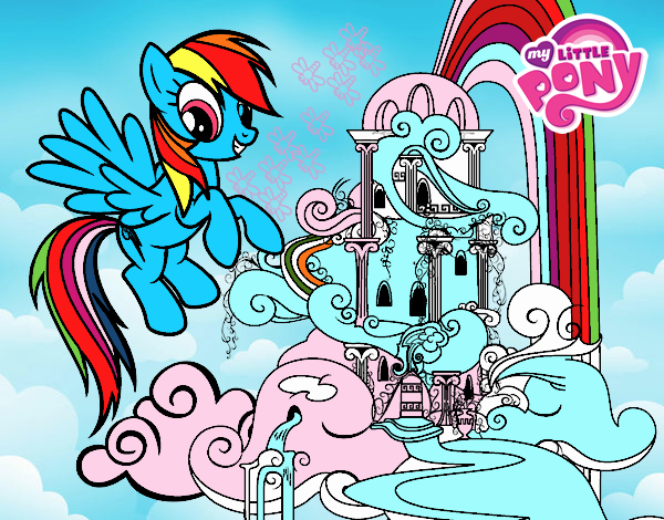 Rainbow Dash en su palacio