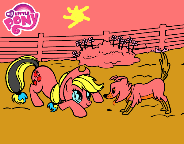 Applejack y Winona