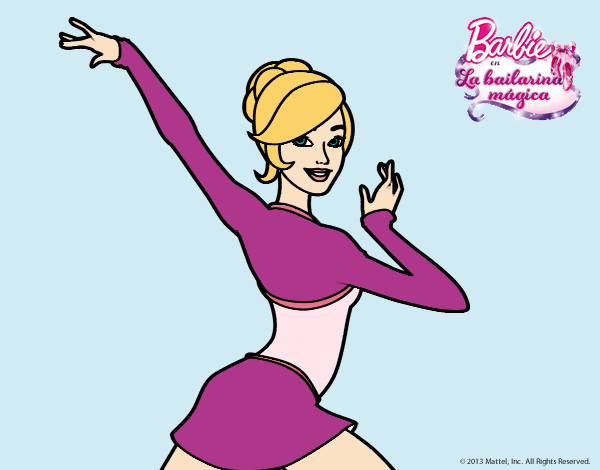 Barbie en postura de ballet