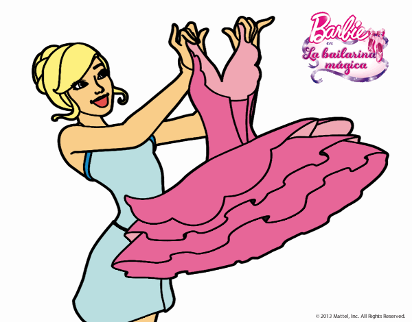 Barbie y su vestido de ballet