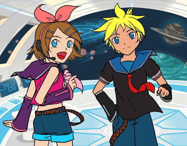 Rin y Len Kagamine Vocaloid