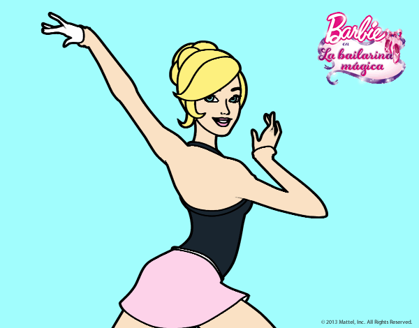 Barbie en postura de ballet