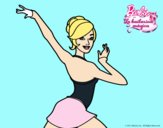 Barbie en postura de ballet