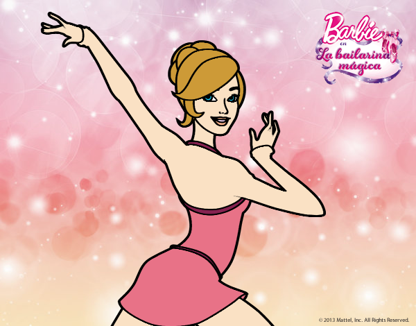 Barbie en postura de ballet