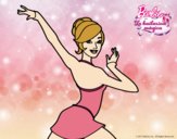 Barbie en postura de ballet