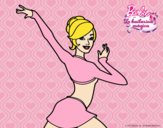 Barbie en postura de ballet