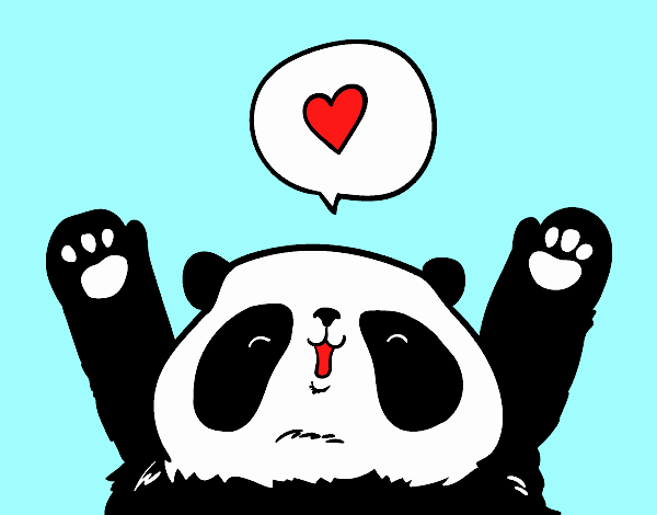 Panda enamorado