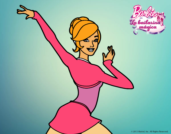 Barbie en postura de ballet