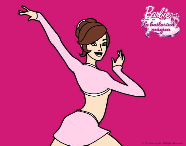 Barbie en postura de ballet