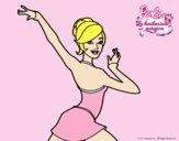 Barbie en postura de ballet