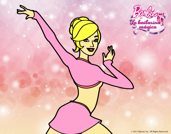 Barbie en postura de ballet