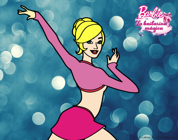 Barbie en postura de ballet