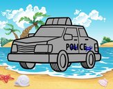 Un coche de policía