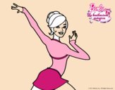 Barbie en postura de ballet