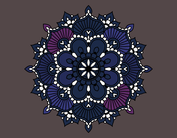 Mandala destello floral