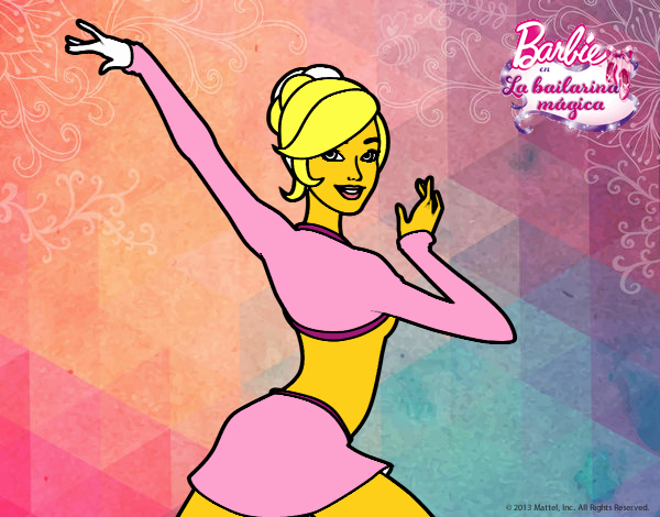 Barbie en postura de ballet