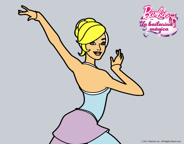 Barbie en postura de ballet